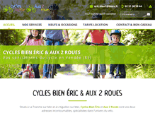 Tablet Screenshot of cycles-bien-eric.com